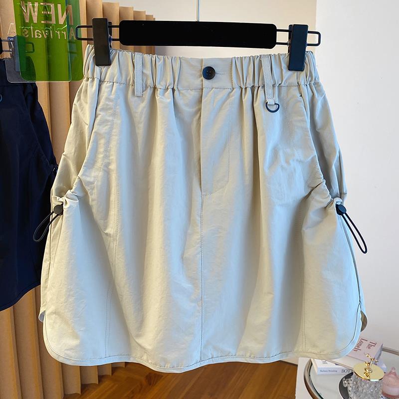 欧货工装短裙女夏季2025新款宽松高腰显瘦复古防走光包臀半身裙裤
