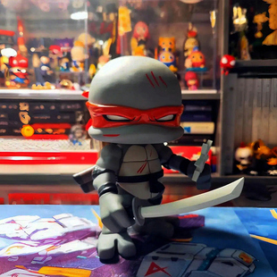 忍者神龟手办大模型车载摆件现代感家居摆设电脑机箱桌搭装饰品男