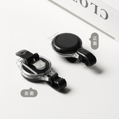 易拉扣伸缩扣旋转背夹医生护士证件卡套胸卡夹扣伸缩扣件挂绳定制