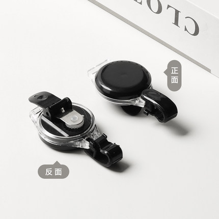 易拉扣伸缩扣旋转背夹医生护士证件卡套胸卡夹扣伸缩扣件挂绳定制