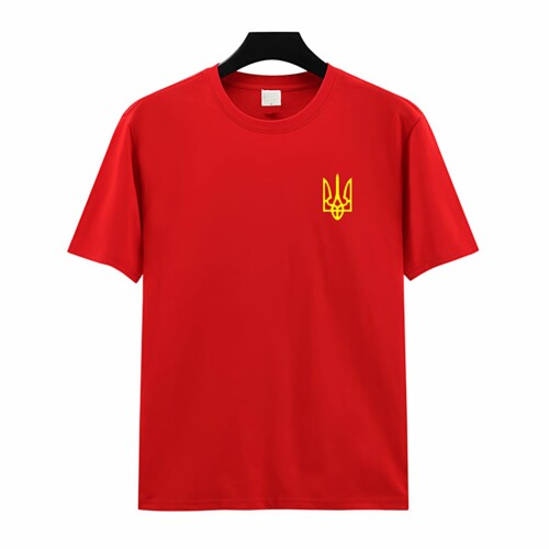 乌克兰Ukraine国家队短袖T恤男女印花上衣服纯棉宽松休闲半袖潮