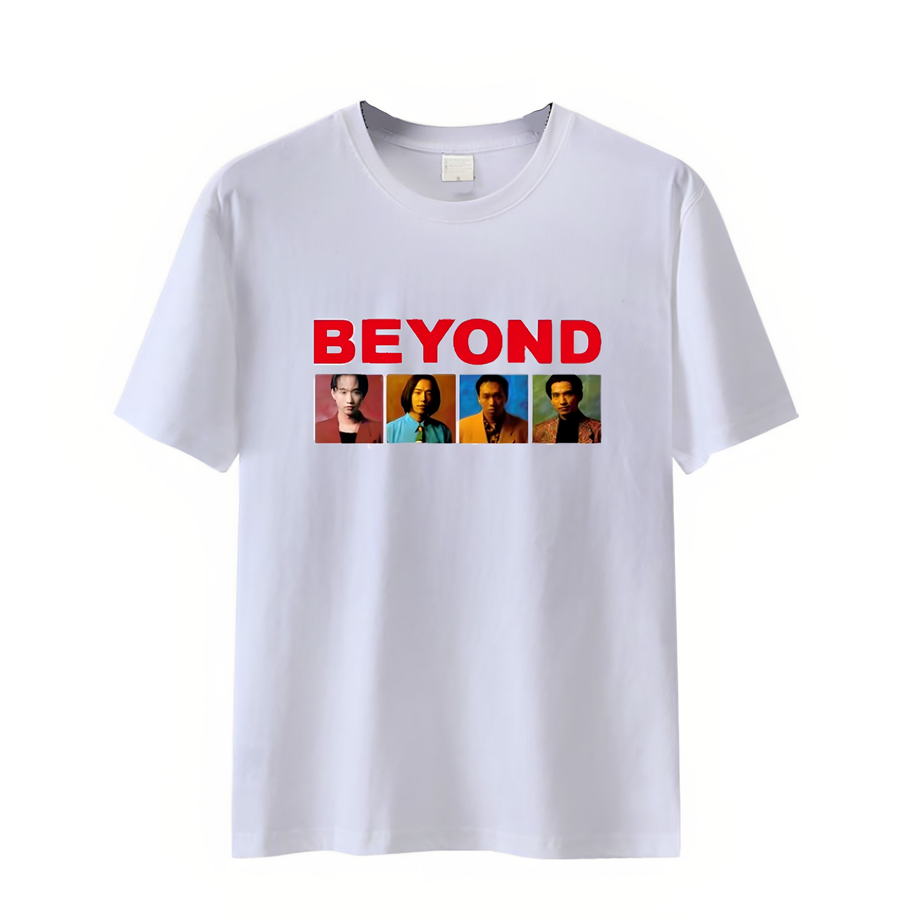 Beyond黄家驹光辉岁月摇滚乐队周边短袖男女夏季纯棉宽松百搭T恤图片