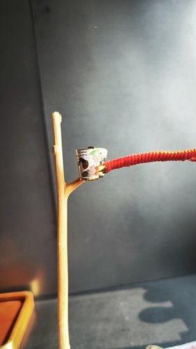 迷你精致景泰蓝鸟食罐夹子罐架拐夹罐站架子配件铜掐丝珐琅鸟食罐