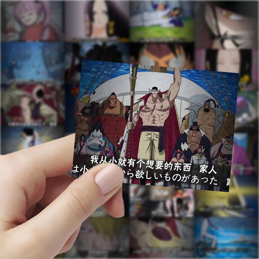 60张海贼王奥义贴纸手机装饰旅行箱笔记本行李箱冰箱贴画防水