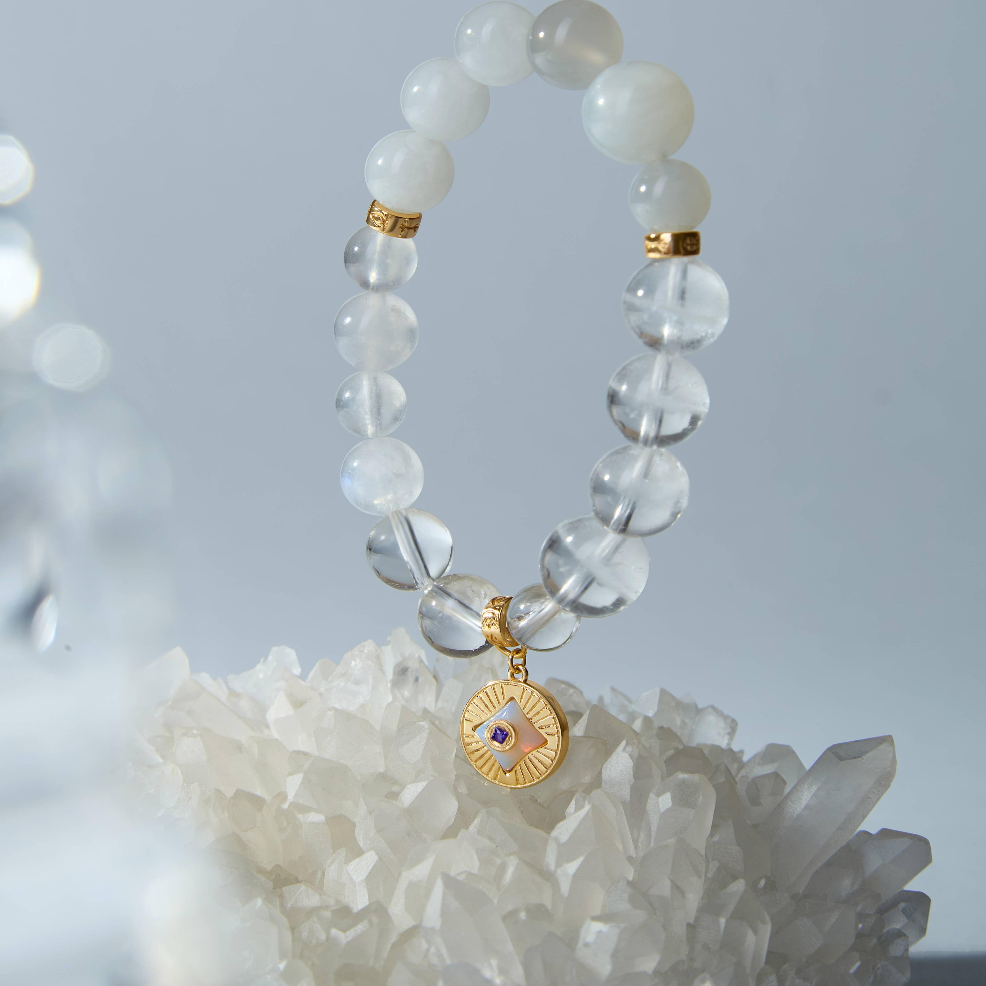 天然水晶喜木喜金喜水喜土喜火