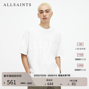ALLSAINTS男士 男装 圆领短袖 秋季 M088PB T恤logo衫 明星同款