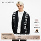 ALLSAINTS男士 M065KB 男装 宽松做旧针织开衫 哥特风毛衣秋冬季