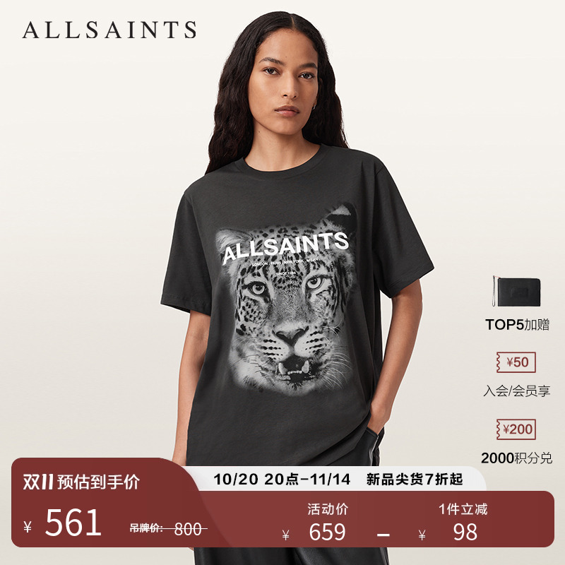 ALLSAINTS女士圆领T恤
