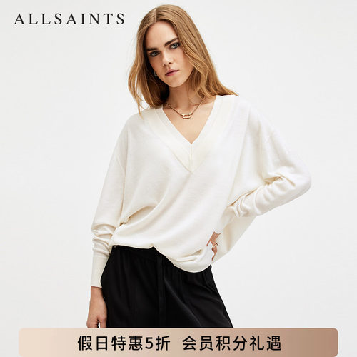 ALLSAINTS女士V领针织衫