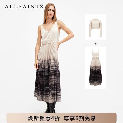 ALLSAINTS女士印花连衣裙