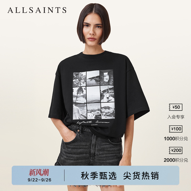 ALLSAINTS女士印花T恤