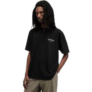 ALLSAINTS男士质感短袖T恤黑色百搭宽松上衣春季款男装M071PB