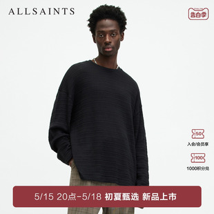 2024春季 ALLSAINTS男士 T恤纯棉休闲套头衫 MD521Z 圆领长袖 新款