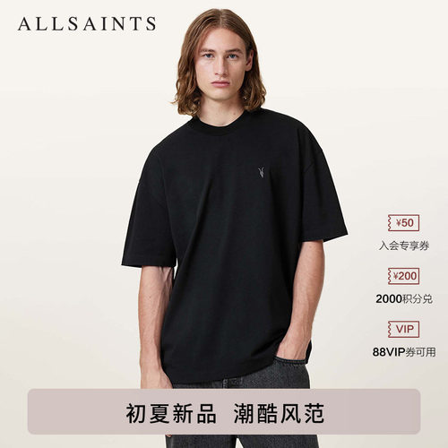 ALLSAINTS男士圆领T恤