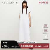 款 高级感裙子WD263X ALLSAINTS女士圆领连衣裙宽松长裙春夏季