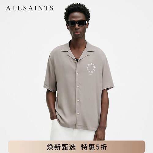 ALLSAINTS男士印花衬衫
