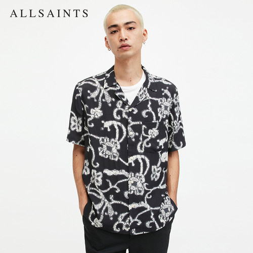 ALLSAINTS男士短袖衬衫