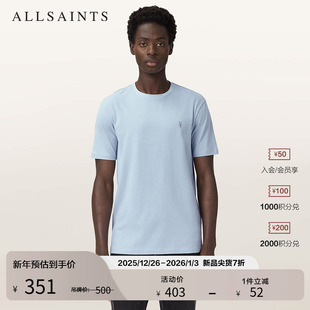 新款 百搭上衣2025年秋季 M030JB 柔软羊头T恤圆领短袖 ALLSAINTS男士