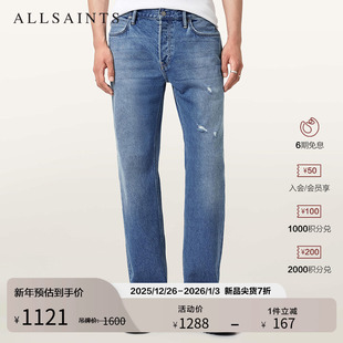 子2025秋新款 Reid休闲裤 M025EB 磨损直筒牛仔裤 ALLSAINTS男士