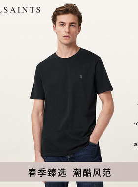 ALLSAINTS男士羊头圆领T恤商务休闲上衣2026年春季款M030JB