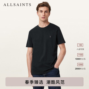 M030JB 款 ALLSAINTS男士 羊头圆领T恤商务休闲上衣2026年春季