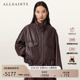 ALLSAINTS女士宽松皮衣夹克Clay美拉德外套2026春季 W108LD