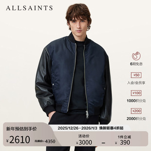 M014LC 棉服飞行员夹克外套2025冬新款 ALLSAINTS男士 保暖皮袖