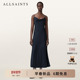ALLSAINTS女士修身 吊带连衣裙HADLEY优雅开衩长裙2026春新款