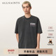 上衣2026春新款 ALLSAINTS男士 Logo印花T恤GRAPHENE宽松圆领短袖