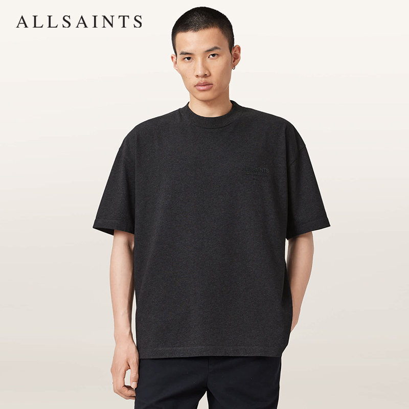 ALLSAINTS男士纯色圆领T恤