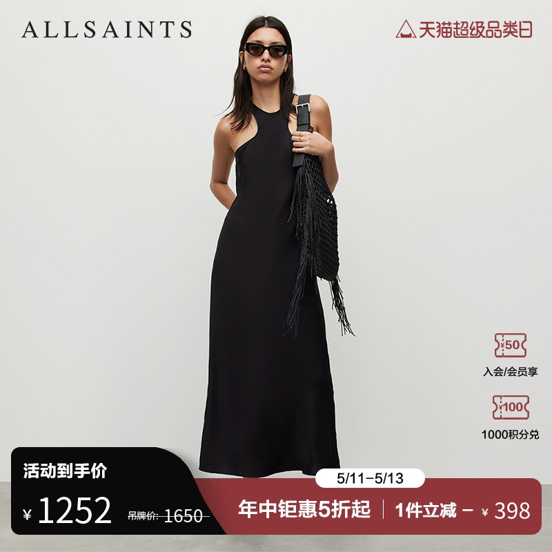 ALLSAINTS女士黑色连衣裙