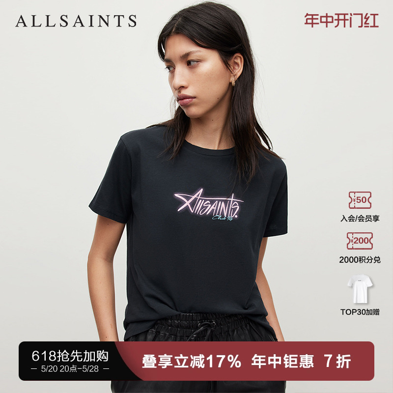 ALLSAINTS女士圆领短袖