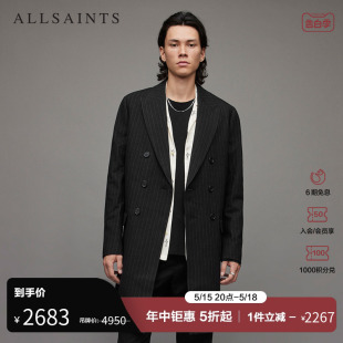 款 ALLSAINTS男士 大衣秋季 领外套MC011X 中长款 赫本风西装