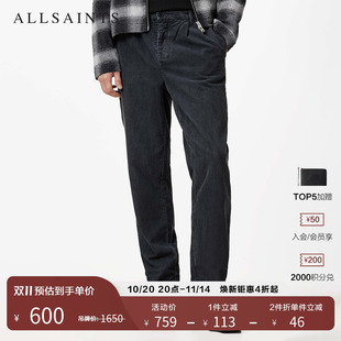灯芯绒质感休闲裤 男装 修身 子秋季 M012TB 长裤 ALLSAINTS男士