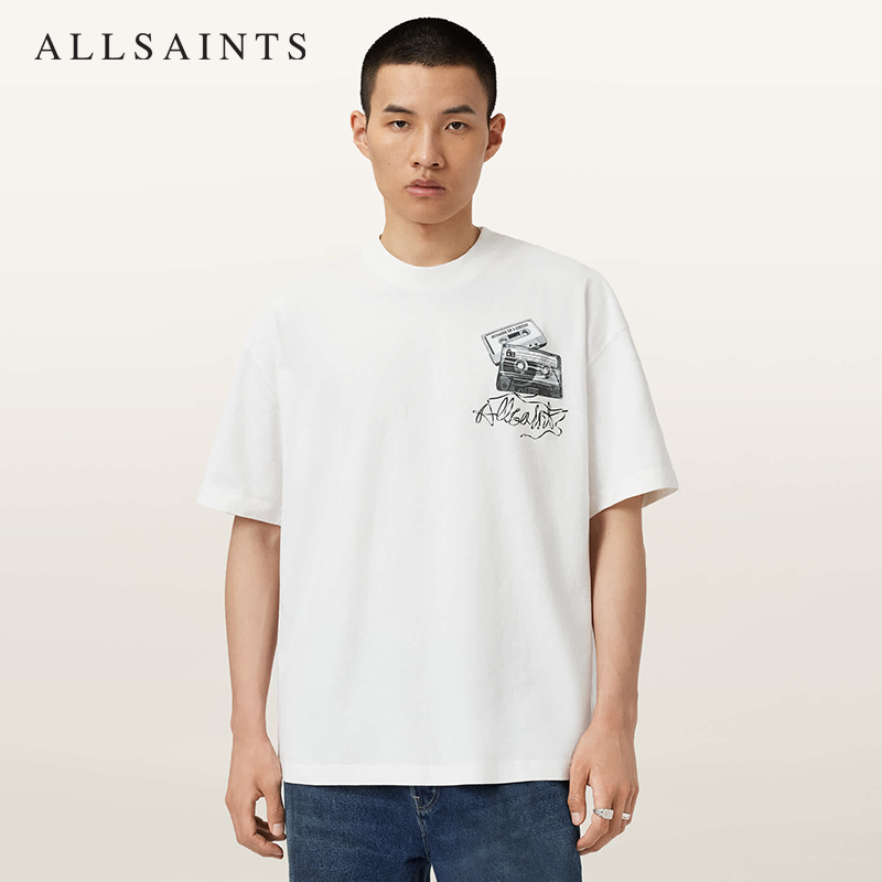 ALLSAINTS男士印花短袖T恤