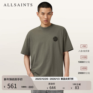 新款 ALLSAINTS男士 2025年秋季 打底衫 M016JD 宽松舒适T恤圆领短袖