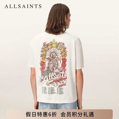 ALLSAINTS男士印花T恤