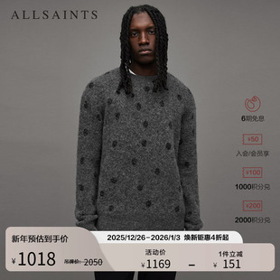 秋冬季 波点圆领毛衣宽松慵懒针织衫 MK088Z 时尚 ALLSAINTS男士