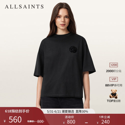 ALLSAINTS女士短袖T恤