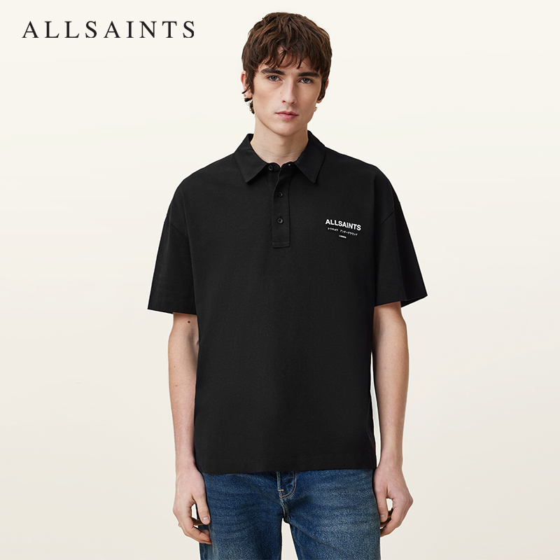 ALLSAINTS男士印花POLO衫