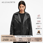 女装 ALLSAINTS女士宽松机车皮衣VENDRA夹克外套秋季 款 W136LB