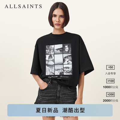 ALLSAINTS女士印花T恤