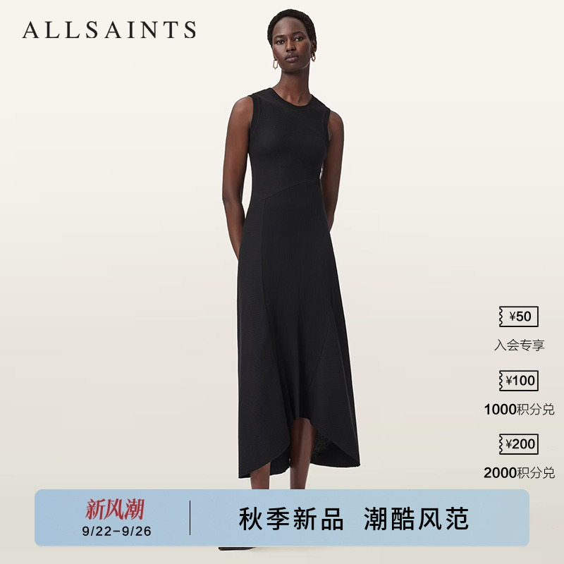 ALLSAINTS女士无袖连衣裙