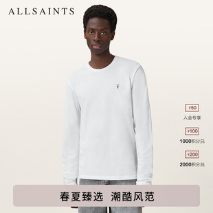 T恤纯色百搭休闲上衣2026春款 M033JB 羊头长袖 ALLSAINTS男士