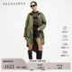 W002OA 女装 ALLSAINTS女士涂鸦印花外套帕卡大衣工装 风秋季