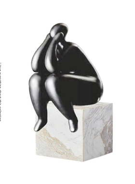 摩登创意艺术风玄关走廊人物雕塑