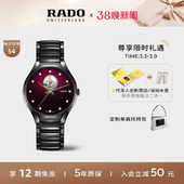 Rado瑞士雷达表真系列奥秘红镶钻手表男款 机械表