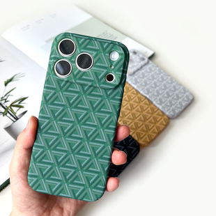 适用于iPhone17ProMax苹果16ProMax狗牙精孔16Plus全包手机壳iPhone13ProMax超薄硬壳苹果15ProMax凯夫拉手感