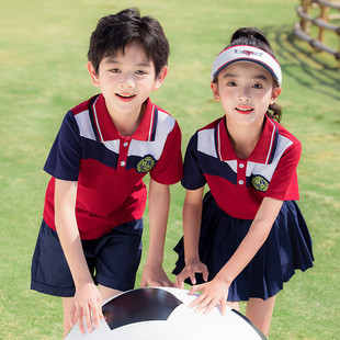 班服毕业拍照英伦学院风六一儿童演出服小学生校服 幼儿园园服夏季
