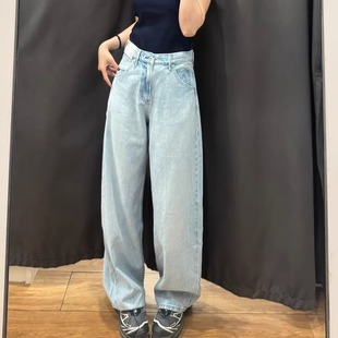 日单！女装男装宽松廓形牛仔裤/弯刀镰刀裤子25秋冬新款Y479000